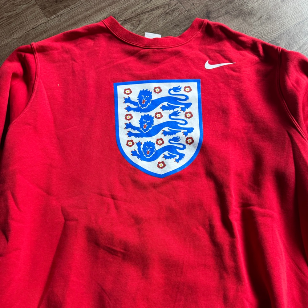Nike Crew Neck Sweatshirt Red England National Team XL